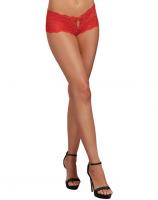 1442 Dreamgirl Heart stretch lace panty Open crotch