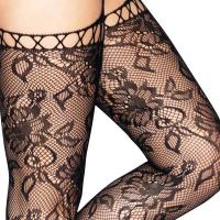 1952 Leg Avenue lace stockings net garter belt
